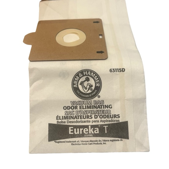 Arm & Hammer Eureka T Vacuum Bags Odor Eliminating 4 Bags Total 63115D‎ - Picture 3 of 7
